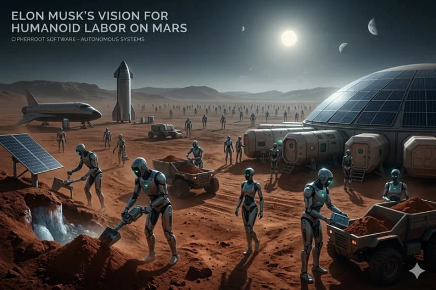 Elon Musk’s Vision for Humanoid Labor on Mars