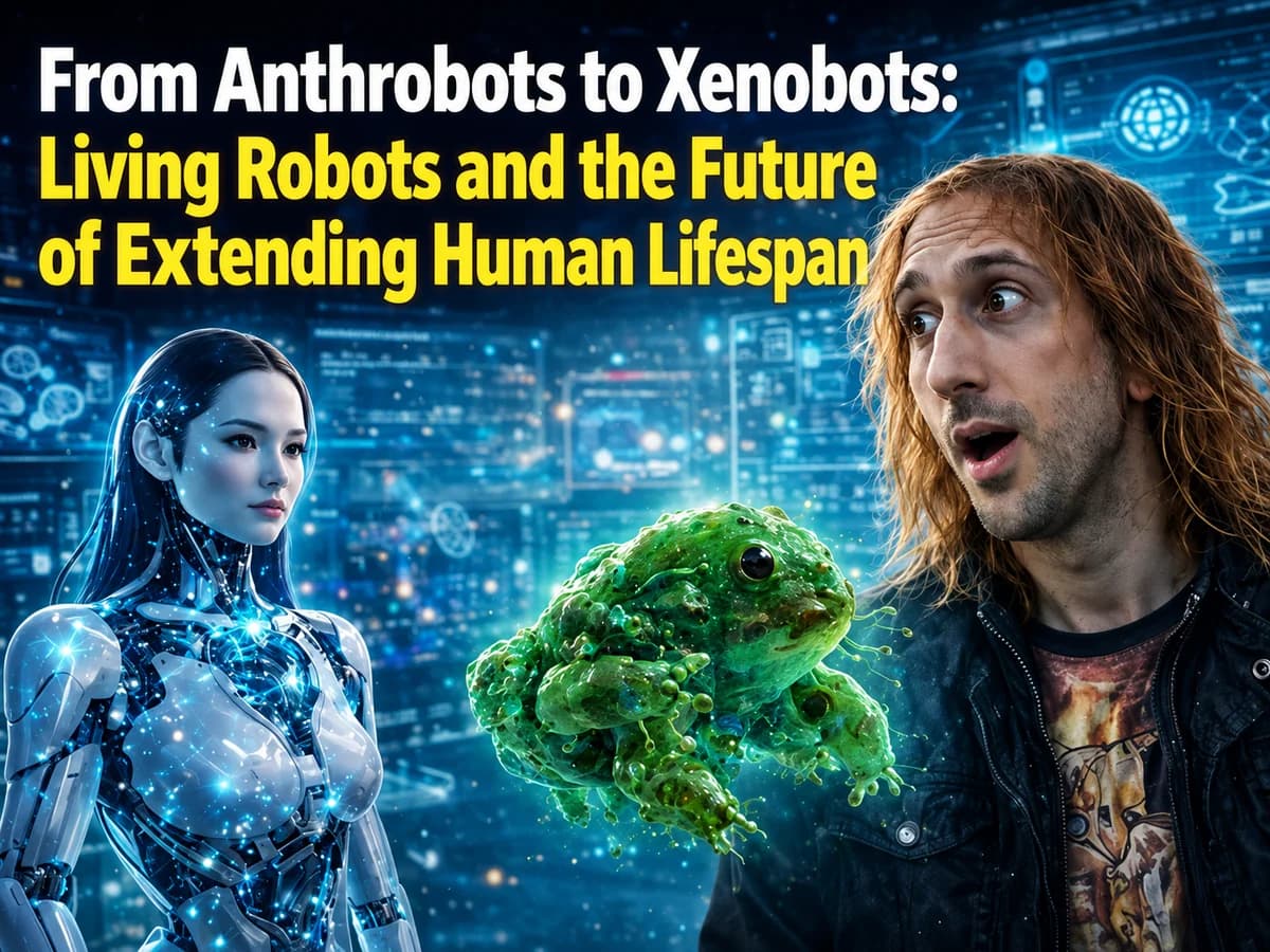 From Anthrobots to Xenobots: Living Robots and the Future of Extending Human Lifespan